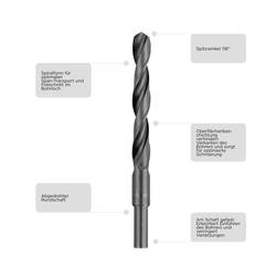 kwb 159150 HSS kovový spirálový vrták 15 mm Celková délka 169 mm DIN 338 válcová stopka 1 ks