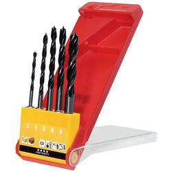 kwb 513900 sada spirálových vrtáků do dřeva 3 mm, 4 mm, 5 mm, 6 mm, 8 mm 5 ks