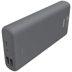Hama powerbanka 24000 mAh Li-Pol USB-A, USB-C® tmavě šedá