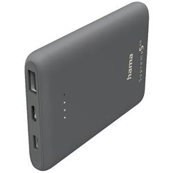 Hama powerbanka 5000 mAh Li-Pol USB-A, USB-C® tmavě šedá