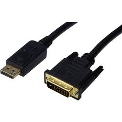 Digitus DisplayPort / DVI kabelový adaptér Konektor DisplayPort, DVI-D 24+1pol. Zástrčka 3.00 m černá AK-340306-030-S Kabel DisplayPort