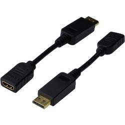 Digitus AK-340408-001-S DisplayPort / HDMI adaptér [1x zástrčka DisplayPort - 1x HDMI zásuvka] černá 15.00 cm
