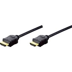 Digitus HDMI kabel Zástrčka HDMI-A, Zástrčka HDMI-A 5.00 m černá AK-330114-050-S pozlacené kontakty HDMI kabel