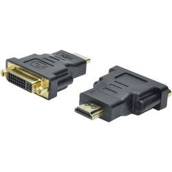 Digitus AK-330505-000-S HDMI / DVI adaptér [1x HDMI zástrčka - 1x DVI zásuvka 24+5pólová] černá
