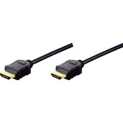 Digitus HDMI kabel Zástrčka HDMI-A, Zástrčka HDMI-A 2.00 m černá AK-330114-020-S pozlacené kontakty, Ultra HD (4K) HDMI HDMI kabel