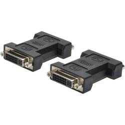 Digitus AK-320503-000-S DVI adaptér [1x DVI zásuvka 24+5pólová - 1x DVI zásuvka 24+5pólová] černá