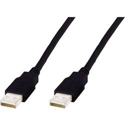Digitus USB kabel USB 2.0 USB-A zástrčka, USB-A zástrčka 3.00 m černá AK-300100-030-S