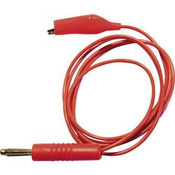 Schnepp 139769 měřicí kabel [4 mm zástrčka - krokosvorka] 1.00 m, červená, 1 ks