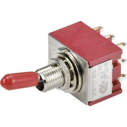 TRU COMPONENTS kolébkový spínač 250 V/AC 3 A 3x zap/zap s aretací 1 ks