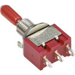 TRU COMPONENTS kolébkový spínač 250 V/AC 3 A 1x (zap)/vyp/(zap) bez aretace/0/bez aretace 1 ks