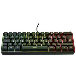 Surefire Gaming KingPin X1 kabelový, USB herní klávesnice italská, QWERTY černá s podsvícením, tlačítka multimédií