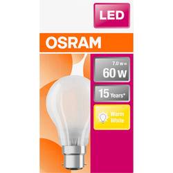 OSRAM 4058075114913 LED Energetická třída (EEK2021) E (A - G) B22d klasická žárovka 6.5 W = 60 W teplá bílá (Ø x d) 60.0 mm x 104.0 mm 1 ks