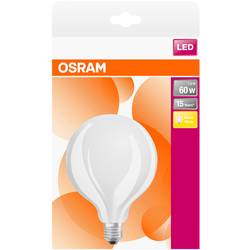 OSRAM HOMELIGHTING 4058075269866 LED Energetická třída (EEK2021) E (A - G) E27 kulatý tvar 6.5 W = 60 W teplá bílá (Ø x d) 124 mm x 168 mm 1 ks