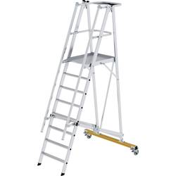 MUNK Günzburger Steigtechnik 52308 hliník žebřík s platformou Montáž pomocí nástrojů max.prac. výška: 3.85 m 45 kg