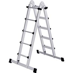 MUNK Günzburger Steigtechnik 32123 hliník teleskopický žebřík max.prac. výška: 6.4 m 17.4 kg