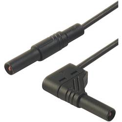 SKS Hirschmann MLS SIL WG 100/1 bezpečnostní měřicí kabely [lamelová zástrčka 4 mm - lamelová zástrčka 4 mm] 1.00 m, černá, 1 ks
