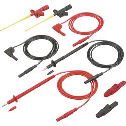 SKS Hirschmann MMS 2040 sada bezpečnostních měřicích kabelů [lamelová zástrčka 4 mm - lamelová zástrčka 4 mm, zkušební hroty] 1.00 m, černá, červená, 1 ks