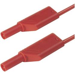 SKS Hirschmann MLS SIL WS 100/1 bezpečnostní měřicí kabely lamelová zástrčka 4 mm lamelová zástrčka 4 mm 1.00 m červená 1 ks