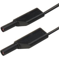 SKS Hirschmann MLS SIL WS 200/1 bezpečnostní měřicí kabely [lamelová zástrčka 4 mm - lamelová zástrčka 4 mm] 2.00 m, černá, 1 ks