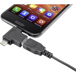 Renkforce USB 3.0 adaptér [1x USB-C® zástrčka, micro USB 2.0 zástrčka B - 1x USB 3.1 zásuvka A ] s funkcí OTG, pozlacené kontakty