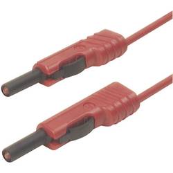SKS Hirschmann MLB 200/1 V rt měřicí kabel [lamelová zástrčka 4 mm - lamelová zástrčka 4 mm] 2.00 m, červená, 1 ks