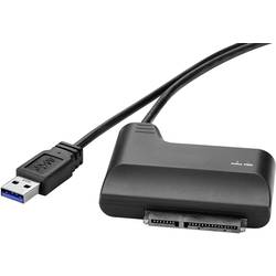 Renkforce Pevné disky/SSD adaptér [1x USB 3.0 zástrčka A - 1x kombinovaná SATA zástrčka 15+7-pólová] 0.30 m černá