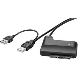 Renkforce Pevné disky/SSD adaptér [1x USB 2.0 zástrčka A - 1x kombinovaná SATA zástrčka 15+7-pólová] 0.30 m černá
