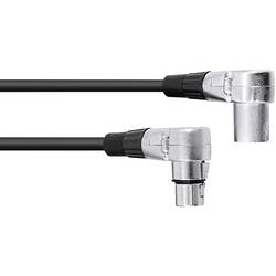 Omnitronic 30220630 XLR propojovací kabel [1x XLR zástrčka 3pólová - 1x XLR zásuvka 3pólová] 1.50 m černá