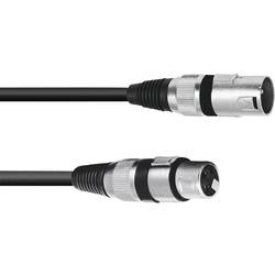Omnitronic 3022075B XLR propojovací kabel [1x XLR zástrčka 3pólová - 1x XLR zásuvka 3pólová] 0.20 m černá