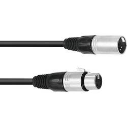 Omnitronic 30220768 XLR propojovací kabel [1x XLR zástrčka 5pólová - 1x XLR zásuvka 5pólová ] 3.00 m černá