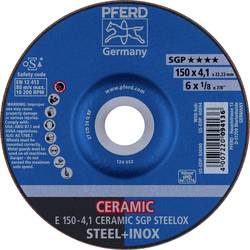 PFERD 62100150 E 150-4,1 CERAMIC SGP STEELOX brusný kotouč lomený Průměr 150 mm Ø otvoru 22.23 mm nerezová ocel, ocel 10 ks