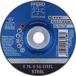 PFERD 62208626 E 76-6 SG STEEL/10,0 brusný kotouč lomený Průměr 76 mm Ø otvoru 10 mm ocel 10 ks