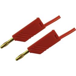 SKS Hirschmann MLN 200/2,5 RT měřicí kabel [lamelová zástrčka 4 mm - lamelová zástrčka 4 mm] 2.00 m, červená, 1 ks