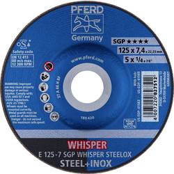 PFERD 62212848 E 125-7 SGP WHISPER STEELOX brusný kotouč lomený Průměr 125 mm Ø otvoru 22.23 mm nerezová ocel, ocel 10 ks