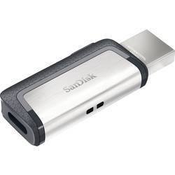 SanDisk Ultra® DualDrive USB paměť pro smartphony/tablety stříbrná 128 GB USB 3.2 Gen 1 (USB 3.0), USB-C®