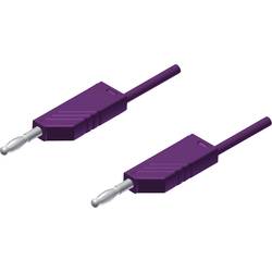 Hirschmann Test & Measurement MLN 25/2,5 VI měřicí kabel lamelová zástrčka 4 mm lamelová zástrčka 4 mm 25.00 cm fialová 1 ks