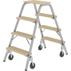 MUNK Günzburger Steigtechnik 39014 Kov (práškový nátěr) dvojité pevné schůdky Montáž pomocí nástrojů max.prac. výška: 2.8 m 14 kg