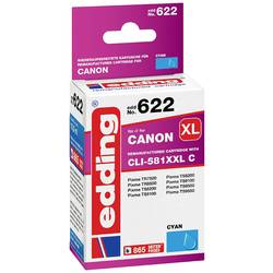 Edding Ink náhradní Canon CLI-581C XXL kompatibilní azurová EDD-622 18-622