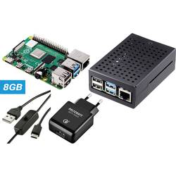 TRU COMPONENTS Pure Set Raspberry Pi® 4 B 8 GB 4 x 1.5 GHz vč. napájecího zdroje, vč. pouzdra