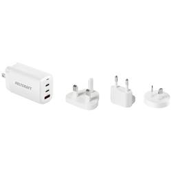 VOLTCRAFT UC-3ACX004 cestovní nabíječka 65 W 1x USB A , 2x USB-C® Dodávka energie GaN, s adaptérem pro Evropu, s britským adaptérem, s americkým adaptérem, s
