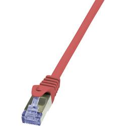 LogiLink CQ3074S RJ45 síťové kabely, propojovací kabely CAT 6A S/FTP 5.00 m červená samozhášecí, s ochranou 1 ks