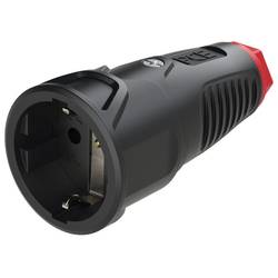 PCE 2520-sr zásuvka guma, termoplast 250 V černá, červená IP20