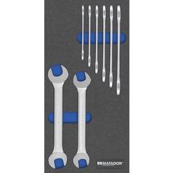 Matador Schraubwerkzeuge 81642100 sada oboustranných plochých klíčů 8dílná Délka klíče (palce) (jen pro nadpis) 1/2 - 25/32