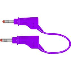 Stäubli XZG425/SIL bezpečnostní měřicí kabely [lamelová zástrčka 4 mm - lamelová zástrčka 4 mm] 1.00 m, fialová, 1 ks