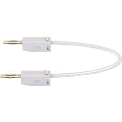 Stäubli LK205 měřicí kabel lamelová zástrčka 2 mm lamelová zástrčka 2 mm 0.60 m bílá 1 ks