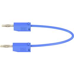 Stäubli LK205 měřicí kabel lamelová zástrčka 2 mm lamelová zástrčka 2 mm 0.60 m modrá 1 ks