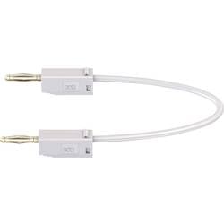 Stäubli LK205 měřicí kabel lamelová zástrčka 2 mm lamelová zástrčka 2 mm 30.00 cm bílá 1 ks