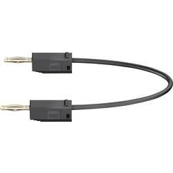 Stäubli LK205 měřicí kabel lamelová zástrčka 2 mm lamelová zástrčka 2 mm 30.00 cm černá 1 ks