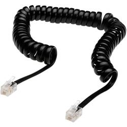 Digitus telefonní kabel [1x RJ11 zástrčka 4p4c - 1x RJ11 zástrčka 4p4c] 4.00 m černá