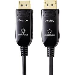 Renkforce optické vlákno / DisplayPort optický kabel Konektor DisplayPort, Konektor DisplayPort 50.00 m černá 8K UHD RF-4598012 Kabel DisplayPort